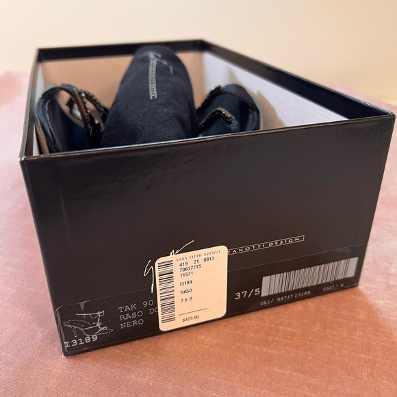 Giuseppe Zanotti Jeweled Black Heels, EU Size 37.5, US Size 7 - Picture 6 of 7